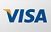 Visa logo with blue and yellow colors.