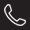 Phone icon on black background.